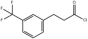 3-(3-(trifluoroMethyl)phenyl)propanoyl chloride Struktur