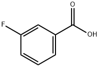 3-フルオロ安息香酸 化学構造式