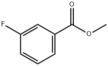 METHYL 3-FLUOROBENZOATE Structure