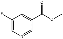 5-氟吡啶-3-甲酸甲酯,455-70-9,结构式