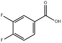 3,4-Difluorobenzoic acid Struktur