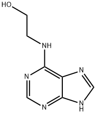 6-(2-ヒドロキシエチルアミノ)-9H-プリン 化学構造式
