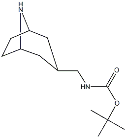exo-3-(Boc-aminomethyl)-8-azabicyclo[3.2.1]octane Structure