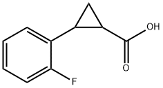 2-(2-fluorophenyl)cyclopropanecarboxylic acid Structure