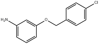 Benzenamine, 3-[(4-chlorophenyl)methoxy]- 化学構造式