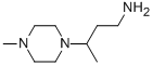3-(4-メチルピペラジン-1-イル)ブタン-1-アミン 化学構造式