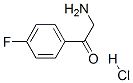 2-氨基-4'-氟苯乙酮盐酸盐 结构式