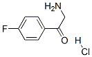 2-AMINO-4'-FLUOROACETOPHENONE HYDROCHLORIDE 化学構造式