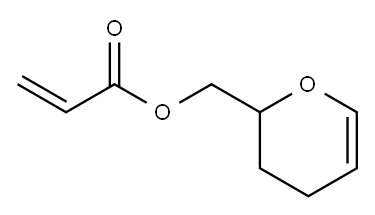 (3,4-dihydro-2H-pyran-2-yl)methyl acrylate Structure