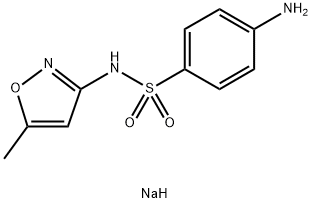 4-アミノ-N-(5-メチルイソオキサゾール-3-イル)ベンゼンスルホンアミド/ナトリウム,(1:1) 化学構造式