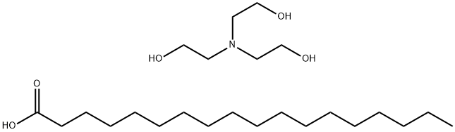 2,2',2''-ニトリロトリスエタノール·ステアリン酸 化学構造式
