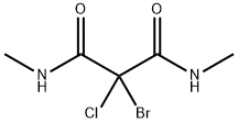 2-bromo-2-chloro-N,N'-dimethylmalonamide Structure