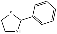 2-苯基噻唑烷, 4569-82-8, 结构式