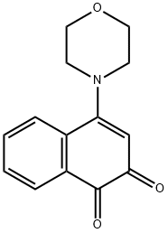 4-MORPHOLINO-1,2-NAPHTHOQUINONE Struktur