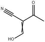 Butanenitrile, 2-(hydroxymethylene)-3-oxo- (9CI) Struktur
