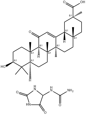 ALLANTOIN GLYCYRRHETINIC ACID Struktur