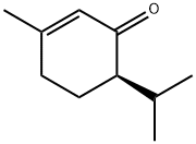 (R)-6-イソプロピル-3-メチル-2-シクロヘキセン-1-オン 化学構造式
