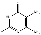 4(1H)-PYRIMIDINONE, 5,6-DIAMINO-2-METHYL- Struktur