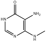 4(1H)-Pyrimidinone, 5-amino-6-(methylamino)- (9CI) Structure