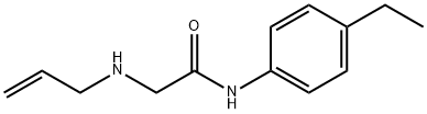 Acetamide, N-(4-ethylphenyl)-2-(2-propenylamino)- (9CI) Struktur
