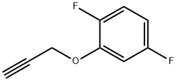 1,4-ジフルオロ-2-(プロプ-2-イン-1-イルオキシ)ベンゼン 化学構造式