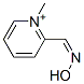 Pyridinium, 2-[(hydroxyimino)methyl]-1-methyl-, (Z)- (9CI) Struktur