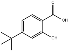 4-(TERT-ブチル)-2-ヒドロキシ安息香酸 化学構造式