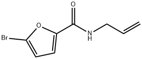 N-アリル-5-ブロモ-2-フルアミド 化学構造式