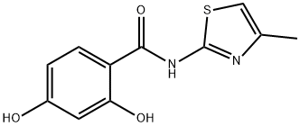 Benzamide, 2,4-dihydroxy-N-(4-methyl-2-thiazolyl)- (9CI) Structure