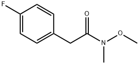 2-(4-FLUOROPHENYL)-N-METHOXY-N-METHYLACETAMIDE Struktur