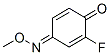 2,5-Cyclohexadiene-1,4-dione,  2-fluoro-,  4-O-methyloxime  (9CI) Struktur
