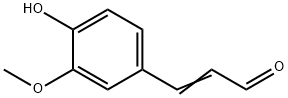 2-メトキシ-4-(3-オキソ-1-プロペニル)フェノール 化学構造式