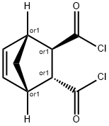 rel-(1α*,4α*)-ビシクロ[2.2.1]ヘプタ-5-エン-2β*,3α*-ジカルボン酸ジクロリド 化学構造式