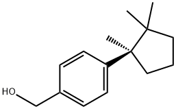 (+)-4-(1,2,2-Trimethylcyclopentyl)benzenemethanol Struktur