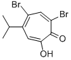 5,7-Dibromo-4-isopropyltropolone 结构式