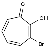 3-BROMO-2-HYDROXY-2,4,6-CYCLOHEPTATRIEN-1-ONE 结构式