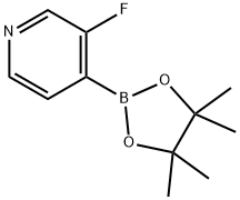3-フルオロピリジン-4-ボロン酸ピナコールエステル 化学構造式