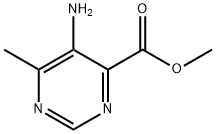 5-氨基-6-甲基嘧啶-4-甲酸甲酯 结构式