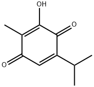 2-Methyl-3-hydroxy-5-isopropyl-1,4-benzoquinone Structure