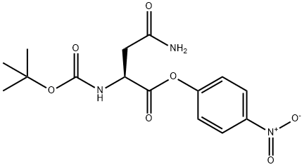BOC-L-天冬酰胺 4-硝基苯酯,4587-33-1,结构式