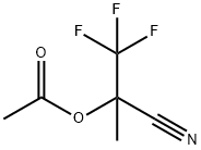 Acetic acid 1-cyano-2,2,2-trifluoro-1-methylethyl ester Struktur