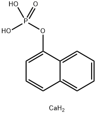 ビス[[ヒドロキシ(1-ナフチルオキシ)ホスフィニル]オキシ]カルシウム 化学構造式