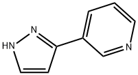 3-(1H-ピラゾール-3-イル)ピリジン 化学構造式