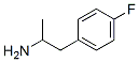 p-フルオロ-α-メチルフェネチルアミン 化学構造式
