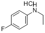 N-ETHYL-P-FLUOROANILINE HYDROCHLORIDE Struktur