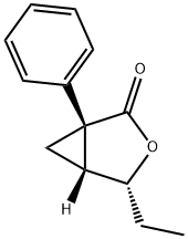3-Oxabicyclo[3.1.0]hexan-2-one,4-ethyl-1-phenyl-,(1S,4R,5R)-(9CI) Structure