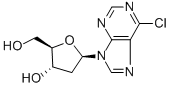 6-クロロプリン-2'-デオキシリボシド 化学構造式