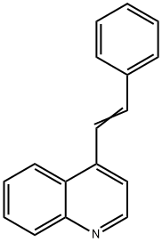 4-[(E)-2-Phenylethenyl]quinoline Struktur
