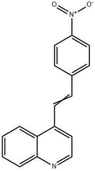 4-(p-ニトロスチリル)キノリン 化学構造式