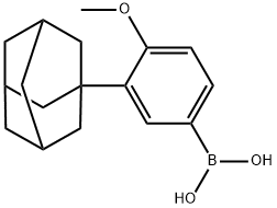 3-(1-ADAMANTYL)-4-METHOXYBENZENEBORONIC ACID Struktur